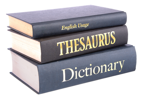 A thesaurus and dictionary.